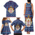 Serbia Christmas Family Matching Tank Maxi Dress and Hawaiian Shirt with Traditional Santa Eagle Serbian Coat of Arms and Blue Red White Folk Pattern Design - Wonder Print Shop