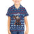 Serbia Christmas Family Matching Tank Maxi Dress and Hawaiian Shirt with Traditional Santa Eagle Serbian Coat of Arms and Blue Red White Folk Pattern Design - Wonder Print Shop