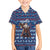 Serbia Christmas Hawaiian Shirt with Traditional Santa Eagle Serbian Coat of Arms and Blue Red White Folk Pattern Design - Wonder Print Shop