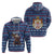 Serbia Christmas Hoodie with Traditional Santa Eagle Serbian Coat of Arms and Blue Red White Folk Pattern Design - Wonder Print Shop