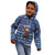 Serbia Christmas Kid Hoodie with Traditional Santa Eagle Serbian Coat of Arms and Blue Red White Folk Pattern Design - Wonder Print Shop