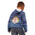 Serbia Christmas Kid Hoodie with Traditional Santa Eagle Serbian Coat of Arms and Blue Red White Folk Pattern Design - Wonder Print Shop