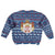Serbia Christmas Kid Ugly Christmas Sweater with Traditional Santa Eagle Serbian Coat of Arms and Blue Red White Folk Pattern Design - Wonder Print Shop