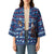 Serbia Christmas Kimono with Traditional Santa Eagle Serbian Coat of Arms and Blue Red White Folk Pattern Design - Wonder Print Shop