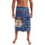 Serbia Christmas Lavalava with Traditional Santa Eagle Serbian Coat of Arms and Blue Red White Folk Pattern Design - Wonder Print Shop