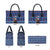 Serbia Christmas Leather Bag with Traditional Santa Eagle Serbian Coat of Arms and Blue Red White Folk Pattern Design - Wonder Print Shop