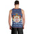 Serbia Christmas Men Tank Top with Traditional Santa Eagle Serbian Coat of Arms and Blue Red White Folk Pattern Design - Wonder Print Shop