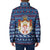 Serbia Christmas Padded Jacket with Traditional Santa Eagle Serbian Coat of Arms and Blue Red White Folk Pattern Design - Wonder Print Shop