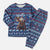 Serbia Christmas Pajama Set with Traditional Santa Eagle Serbian Coat of Arms and Blue Red White Folk Pattern Design - Wonder Print Shop
