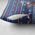 Serbia Christmas Pillow Cover with Traditional Santa Eagle Serbian Coat of Arms and Blue Red White Folk Pattern Design - Wonder Print Shop