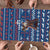 Serbia Christmas Puzzle with Traditional Santa Eagle Serbian Coat of Arms and Blue Red White Folk Pattern Design - Wonder Print Shop