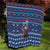Serbia Christmas Quilt with Traditional Santa Eagle Serbian Coat of Arms and Blue Red White Folk Pattern Design - Wonder Print Shop