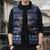 Serbia Christmas Sleeveless Puffer Jacket with Traditional Santa Eagle Serbian Coat of Arms and Blue Red White Folk Pattern Design - Wonder Print Shop