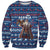 Serbia Christmas Sweatshirt with Traditional Santa Eagle Serbian Coat of Arms and Blue Red White Folk Pattern Design - Wonder Print Shop