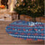 Serbia Christmas Tree Skirt with Traditional Santa Eagle Serbian Coat of Arms and Blue Red White Folk Pattern Design - Wonder Print Shop