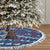 Serbia Christmas Tree Skirt with Traditional Santa Eagle Serbian Coat of Arms and Blue Red White Folk Pattern Design - Wonder Print Shop
