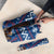 Serbia Christmas Umbrella with Traditional Santa Eagle Serbian Coat of Arms and Blue Red White Folk Pattern Design - Wonder Print Shop
