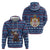 Serbia Christmas Zip Hoodie with Traditional Santa Eagle Serbian Coat of Arms and Blue Red White Folk Pattern Design - Wonder Print Shop
