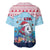 Malta Christmas Baseball Jersey with Santa Fish Malta Flag Coral Reef and Red Blue Festive Pattern Design - Wonder Print Shop