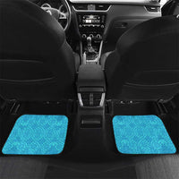 Malta Christmas Car Mats with Santa Fish Malta Flag Coral Reef and Red Blue Festive Pattern Design - Wonder Print Shop