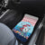 Malta Christmas Car Mats with Santa Fish Malta Flag Coral Reef and Red Blue Festive Pattern Design - Wonder Print Shop