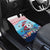 Malta Christmas Car Mats with Santa Fish Malta Flag Coral Reef and Red Blue Festive Pattern Design - Wonder Print Shop