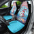 Malta Christmas Car Seat Cover with Santa Fish Malta Flag Coral Reef and Red Blue Festive Pattern Design - Wonder Print Shop