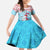 Malta Christmas Family Matching Mermaid Dress and Hawaiian Shirt with Santa Fish Malta Flag Coral Reef and Red Blue Festive Pattern Design - Wonder Print Shop