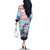 Malta Christmas Family Matching Off The Shoulder Long Sleeve Dress and Hawaiian Shirt with Santa Fish Malta Flag Coral Reef and Red Blue Festive Pattern Design - Wonder Print Shop