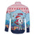 Malta Christmas Family Matching Off Shoulder Short Dress and Hawaiian Shirt with Santa Fish Malta Flag Coral Reef and Red Blue Festive Pattern Design - Wonder Print Shop