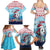 Malta Christmas Family Matching Summer Maxi Dress and Hawaiian Shirt with Santa Fish Malta Flag Coral Reef and Red Blue Festive Pattern Design - Wonder Print Shop