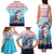 Malta Christmas Family Matching Tank Maxi Dress and Hawaiian Shirt with Santa Fish Malta Flag Coral Reef and Red Blue Festive Pattern Design - Wonder Print Shop