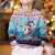 Malta Christmas Kid Ugly Christmas Sweater with Santa Fish Malta Flag Coral Reef and Red Blue Festive Pattern Design - Wonder Print Shop