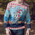 Malta Christmas Ugly Christmas Sweater with Santa Fish Malta Flag Coral Reef and Red Blue Festive Pattern Design - Wonder Print Shop