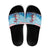 Malta Christmas Slide Sandals with Santa Fish Malta Flag Coral Reef and Red Blue Festive Pattern Design - Wonder Print Shop