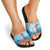 Malta Christmas Slide Sandals with Santa Fish Malta Flag Coral Reef and Red Blue Festive Pattern Design - Wonder Print Shop