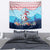 Malta Christmas Tapestry with Santa Fish Malta Flag Coral Reef and Red Blue Festive Pattern Design - Wonder Print Shop