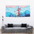 Malta Christmas Tapestry with Santa Fish Malta Flag Coral Reef and Red Blue Festive Pattern Design - Wonder Print Shop