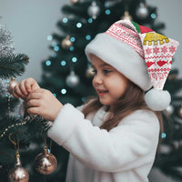 Malta Christmas Santa Hat with Santa Driving Vintage Bus Malta Flag and Red White Festive Pattern Design - Wonder Print Shop