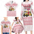 Malta Christmas Family Matching Long Sleeve Bodycon Dress and Hawaiian Shirt with Santa Driving Vintage Bus Malta Flag and Red White Festive Pattern Design - Wonder Print Shop