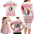Malta Christmas Family Matching Long Sleeve Bodycon Dress and Hawaiian Shirt with Santa Driving Vintage Bus Malta Flag and Red White Festive Pattern Design - Wonder Print Shop