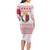 Malta Christmas Family Matching Long Sleeve Bodycon Dress and Hawaiian Shirt with Santa Driving Vintage Bus Malta Flag and Red White Festive Pattern Design - Wonder Print Shop
