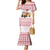 Malta Christmas Family Matching Mermaid Dress and Hawaiian Shirt with Santa Driving Vintage Bus Malta Flag and Red White Festive Pattern Design - Wonder Print Shop