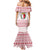 Malta Christmas Family Matching Mermaid Dress and Hawaiian Shirt with Santa Driving Vintage Bus Malta Flag and Red White Festive Pattern Design - Wonder Print Shop