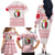 Malta Christmas Family Matching Off The Shoulder Long Sleeve Dress and Hawaiian Shirt with Santa Driving Vintage Bus Malta Flag and Red White Festive Pattern Design - Wonder Print Shop