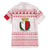 Malta Christmas Family Matching Off The Shoulder Long Sleeve Dress and Hawaiian Shirt with Santa Driving Vintage Bus Malta Flag and Red White Festive Pattern Design - Wonder Print Shop