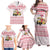 Malta Christmas Family Matching Off Shoulder Maxi Dress and Hawaiian Shirt with Santa Driving Vintage Bus Malta Flag and Red White Festive Pattern Design - Wonder Print Shop