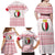 Malta Christmas Family Matching Off Shoulder Maxi Dress and Hawaiian Shirt with Santa Driving Vintage Bus Malta Flag and Red White Festive Pattern Design - Wonder Print Shop