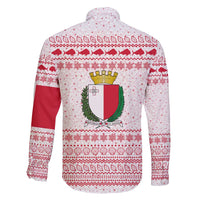 Malta Christmas Family Matching Puletasi and Hawaiian Shirt with Santa Driving Vintage Bus Malta Flag and Red White Festive Pattern Design - Wonder Print Shop