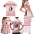 Malta Christmas Family Matching Short Sleeve Bodycon Dress and Hawaiian Shirt with Santa Driving Vintage Bus Malta Flag and Red White Festive Pattern Design - Wonder Print Shop